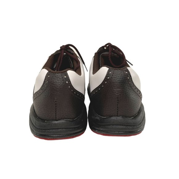 Footjoy Greenjoys Golf Shoes Men\'s White with Brown Saddle, Size 7.5 main image 7